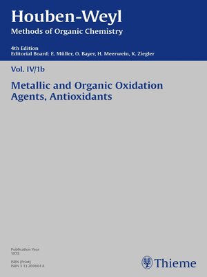 cover image of Houben-Weyl Methods of Organic Chemistry Volume IV/1b
